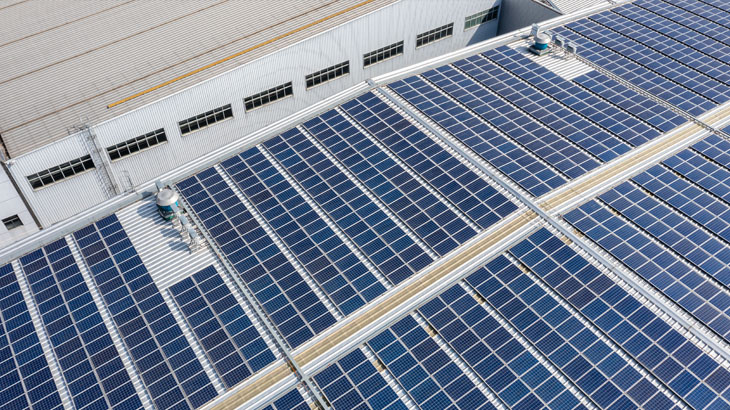 自家消費型太陽光発電の工場設置事例