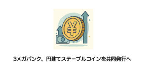 3メガバンク、円建てステーブルコインを共同発行へ