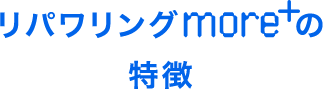 リパワリングmore+の特徴