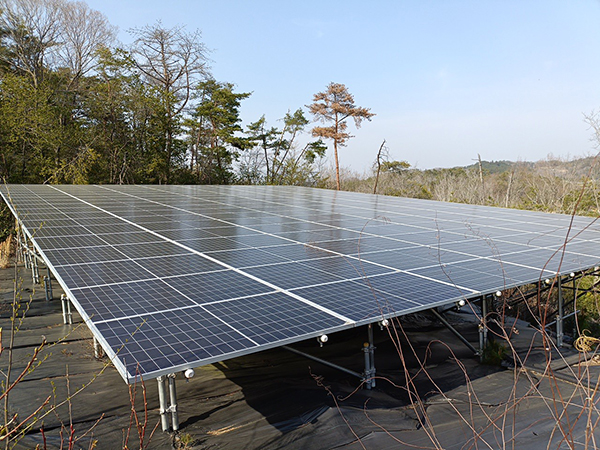 実績・評判口コミ画像01-岡山県　パネル清掃　49.5kW  低圧