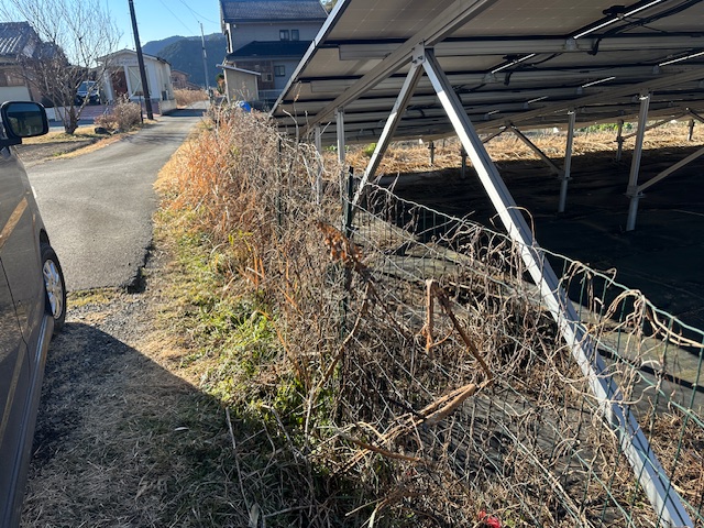 実績・評判口コミ画像01-三重県　フェンス修繕　49.5kzW　低圧