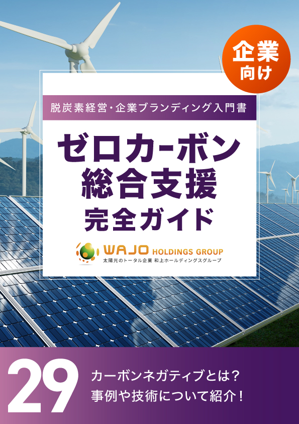 カーボンネガティブとは？事例や技術について紹介！